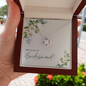 Bridesmaid Proposal Gift, Love Knot Pendant Necklace