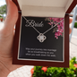 Bride Gift, Love Knot Pendant Necklace