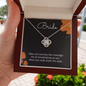 Bride Gift, Love Knot Pendant Necklace