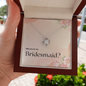 Bridesmaid Proposal Gift, Love Knot Pendant Necklace