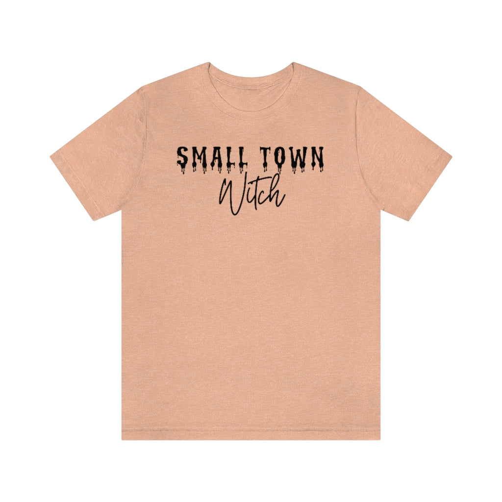 Small Town Witch, Bloody Halloween Witch Shirt, Unisex Jersey Short Sleeve Tee
