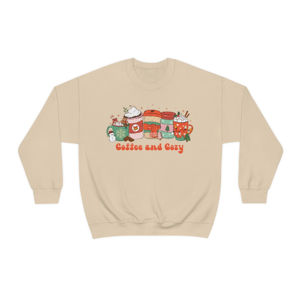 Coffee and Cozy Christmas Latte Unisex Crewneck Sweatshirt