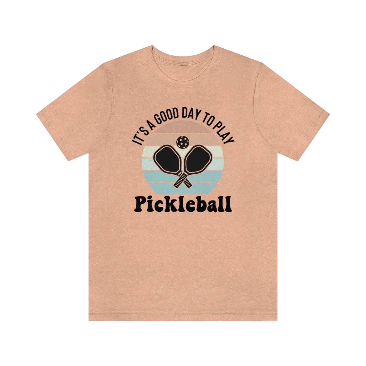 It's A Good Day To Play Pickleball Retro Sunset Shirt