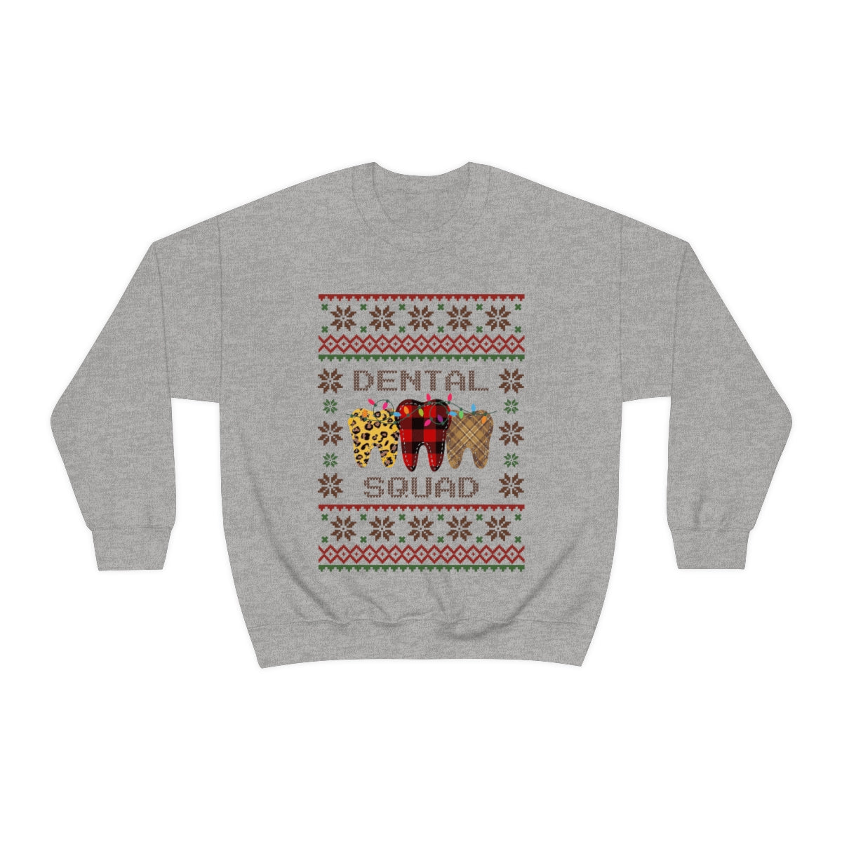 Dental Squad Ugly Christmas Sweater Crewneck Sweatshirt