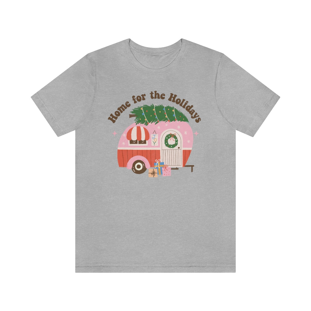 Home for the Holidays Vintage Camper Retro Christmas Shirt