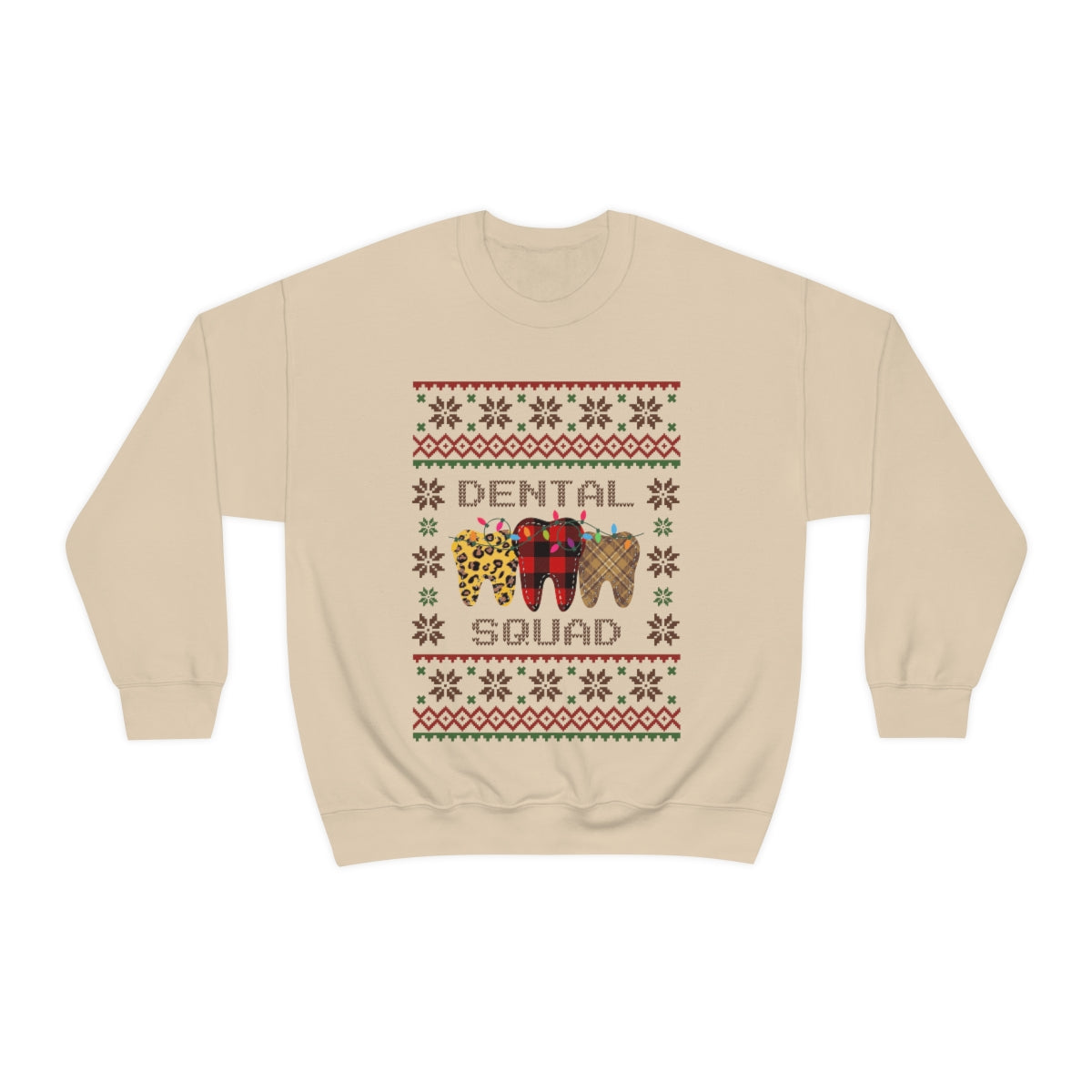 Dental Squad Ugly Christmas Sweater Crewneck Sweatshirt
