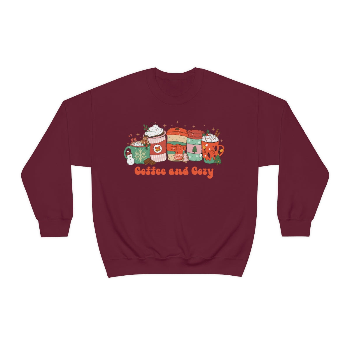 Coffee and Cozy Christmas Latte Unisex Crewneck Sweatshirt