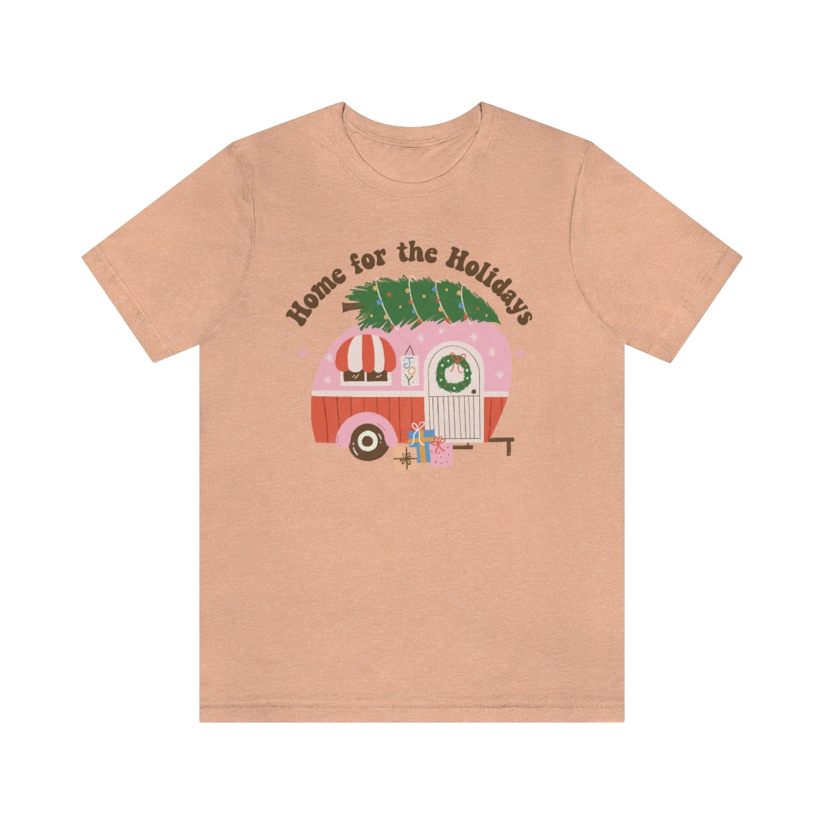 Home for the Holidays Vintage Camper Retro Christmas Shirt