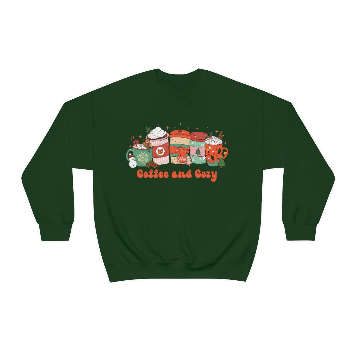 Coffee and Cozy Christmas Latte Unisex Crewneck Sweatshirt