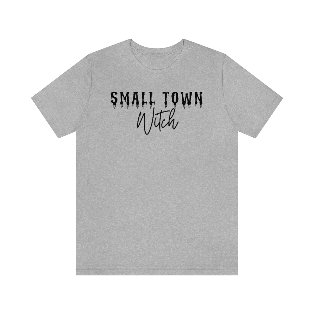 Small Town Witch, Bloody Halloween Witch Shirt, Unisex Jersey Short Sleeve Tee