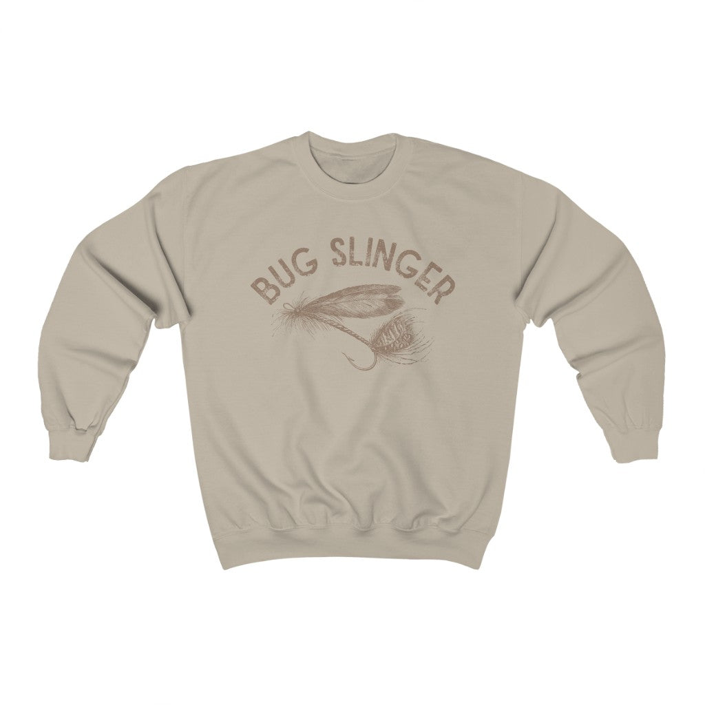 Bug Slinger Fly Fishing Unisex Crewneck Sweatshirt