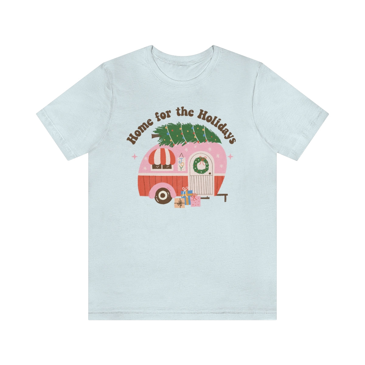 Home for the Holidays Vintage Camper Retro Christmas Shirt