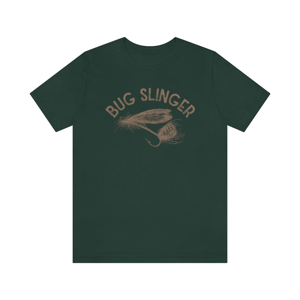 Bug Slinger Fly Fishing TShirt Unisex Crewneck