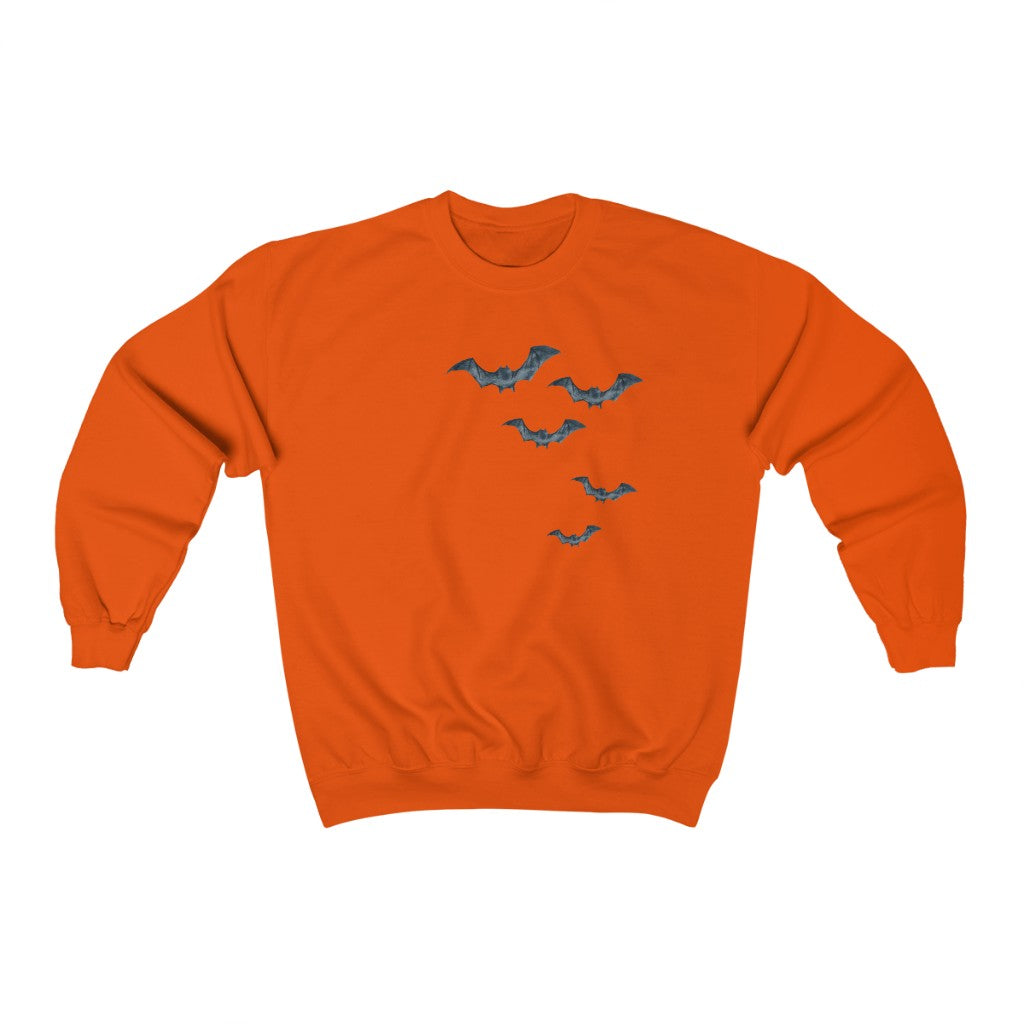 Bats In Flight Aesthetic Cottagecore Halloween Crewneck Sweatshirt