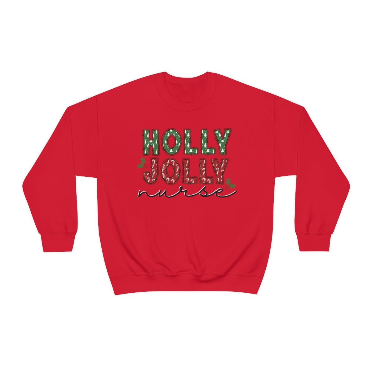 Holly Jolly Nurse Christmas Sweatshirt
