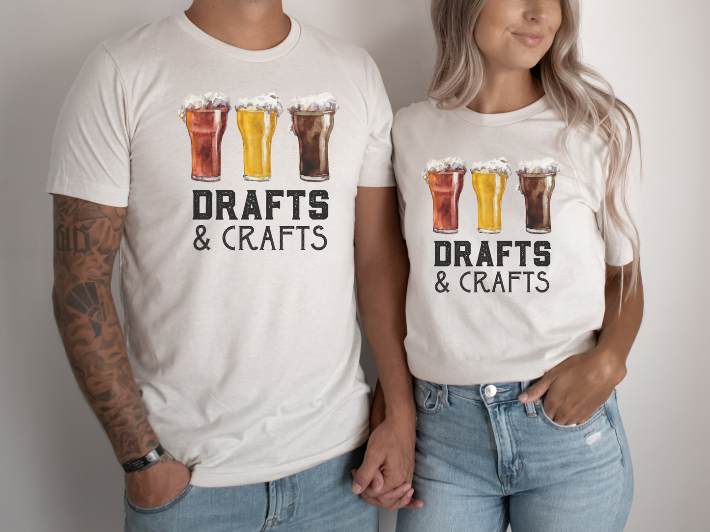 Drafts & Crafts Beer Shirt, Unisex Jersey Short Sleeve Tee