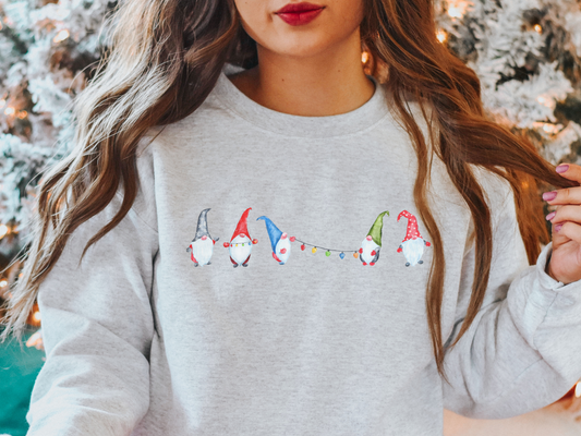 Christmas Lights Gnome Sweatshirt