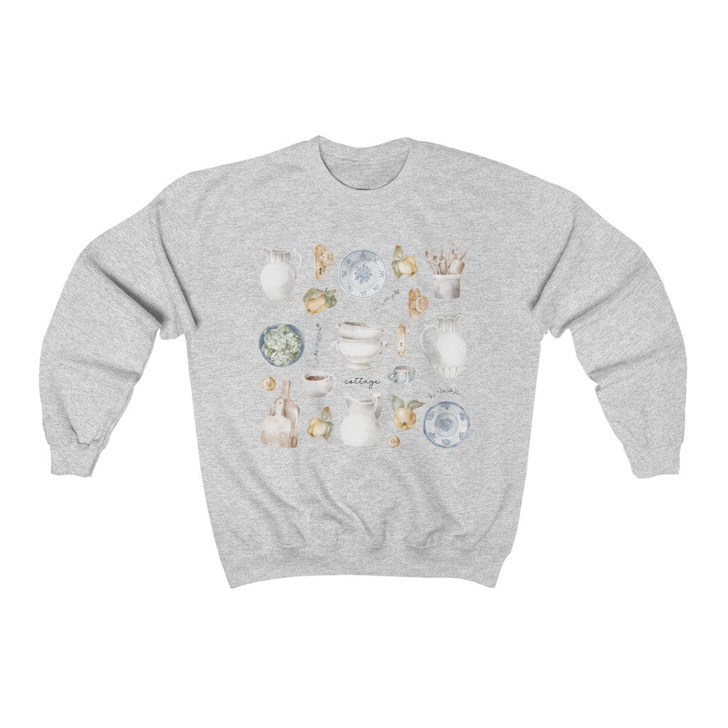 Aesthetic Cottagecore Sweatshirt for Grandmillennials