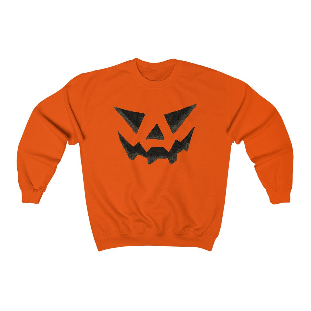 Jack O Lantern Face Halloween Sweatshirt