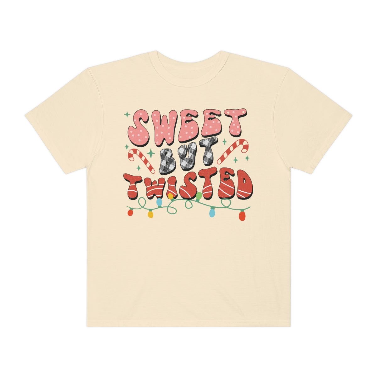 Sweet But Twisted Retro Christmas Comfort Colors Shirt