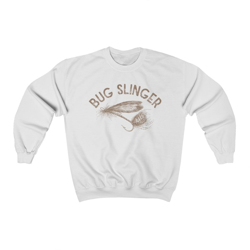 Bug Slinger Fly Fishing Unisex Crewneck Sweatshirt