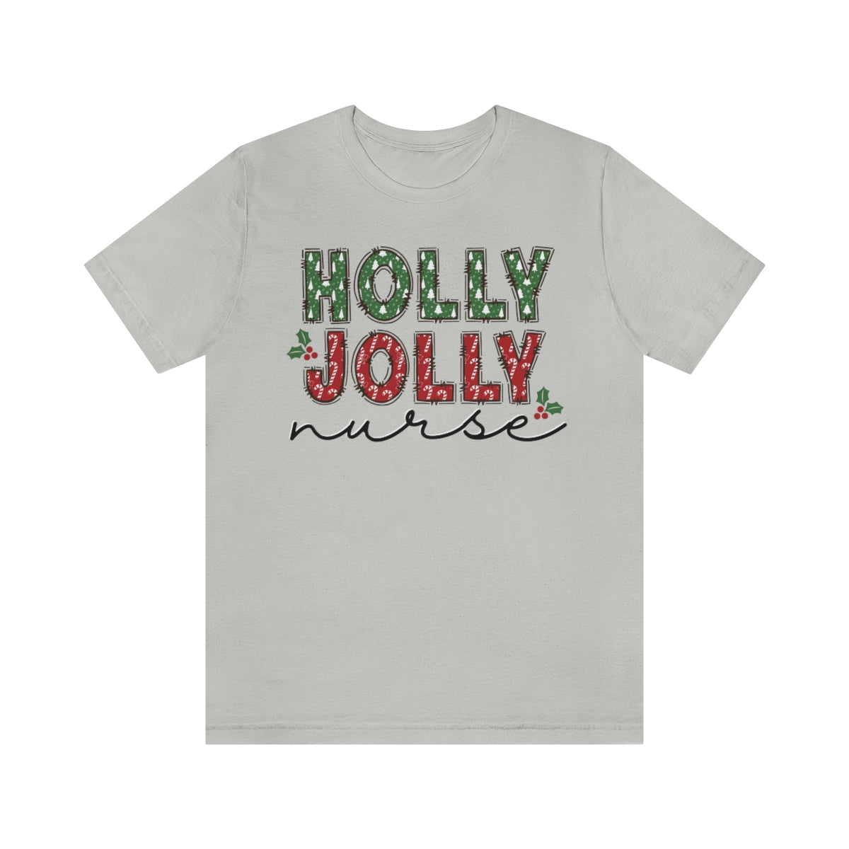 Holly Jolly Nurse Christmas Shirt