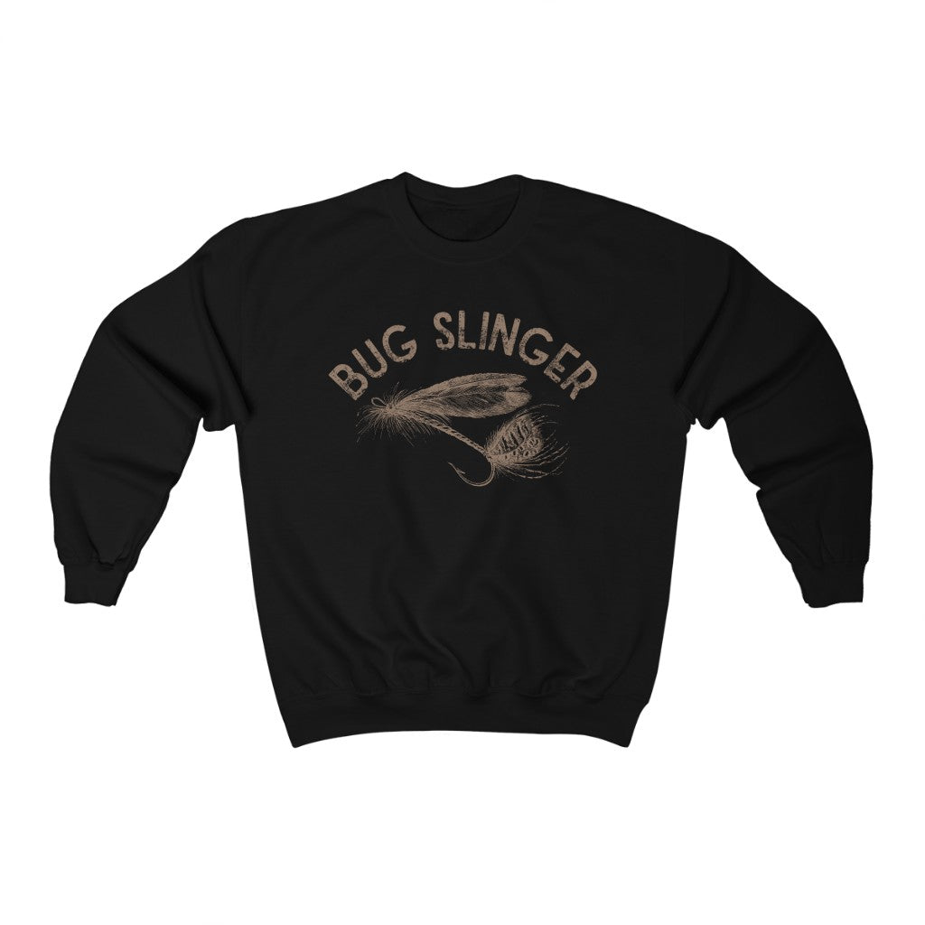 Bug Slinger Fly Fishing Unisex Crewneck Sweatshirt