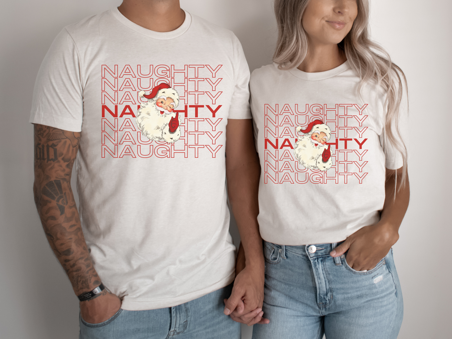 Naughty Retro Santa Shirt