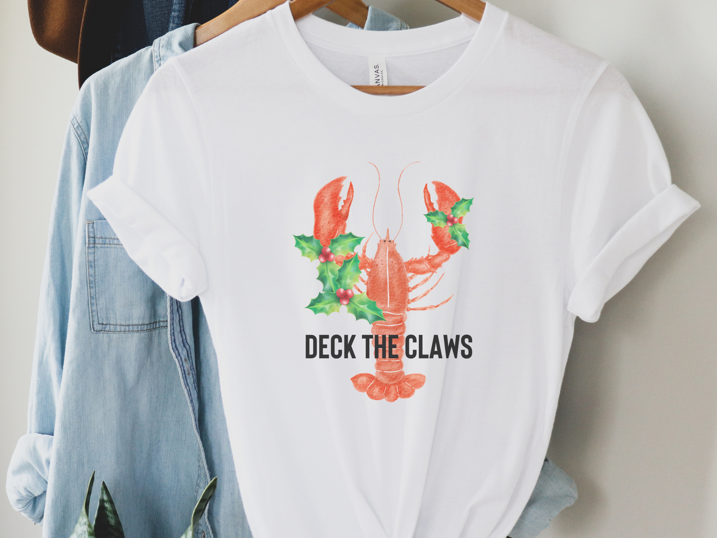 Deck the Claws Lobster Beach Christmas Shirt Unisex Ugly Christmas