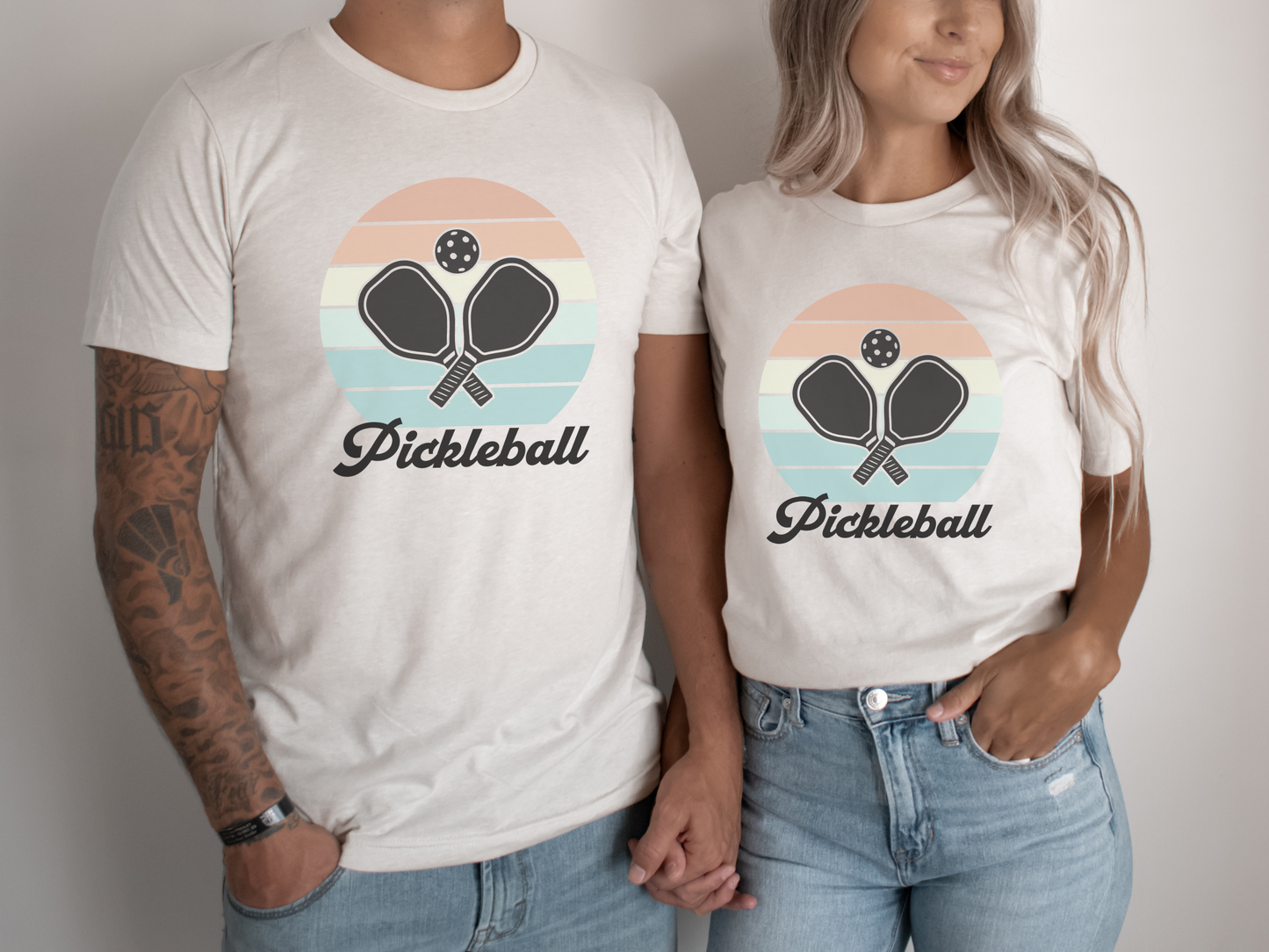 Pickleball Retro Sunset Shirt