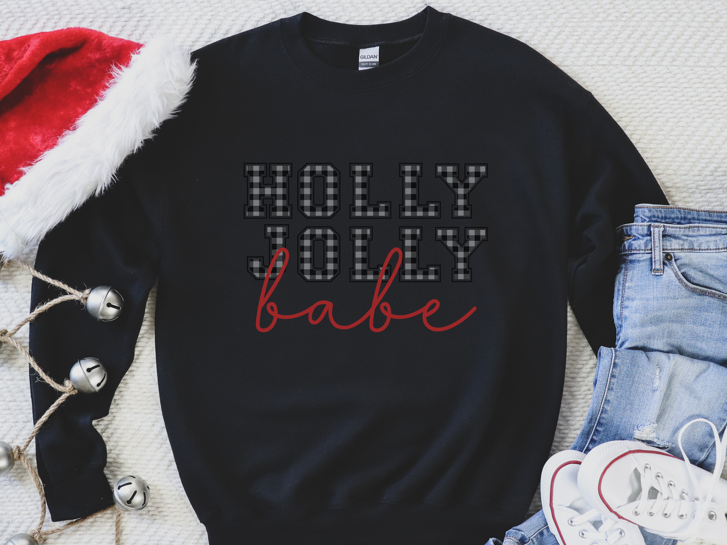 Holly Jolly Babe Christmas Sweatshirt