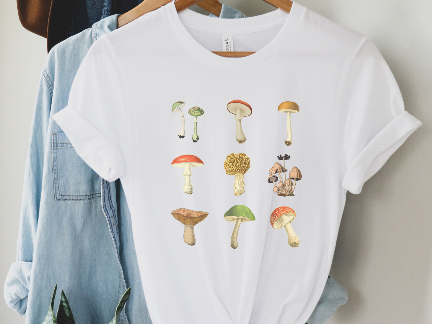 Vintage Illustration Mushroom Cottagecore Shirt