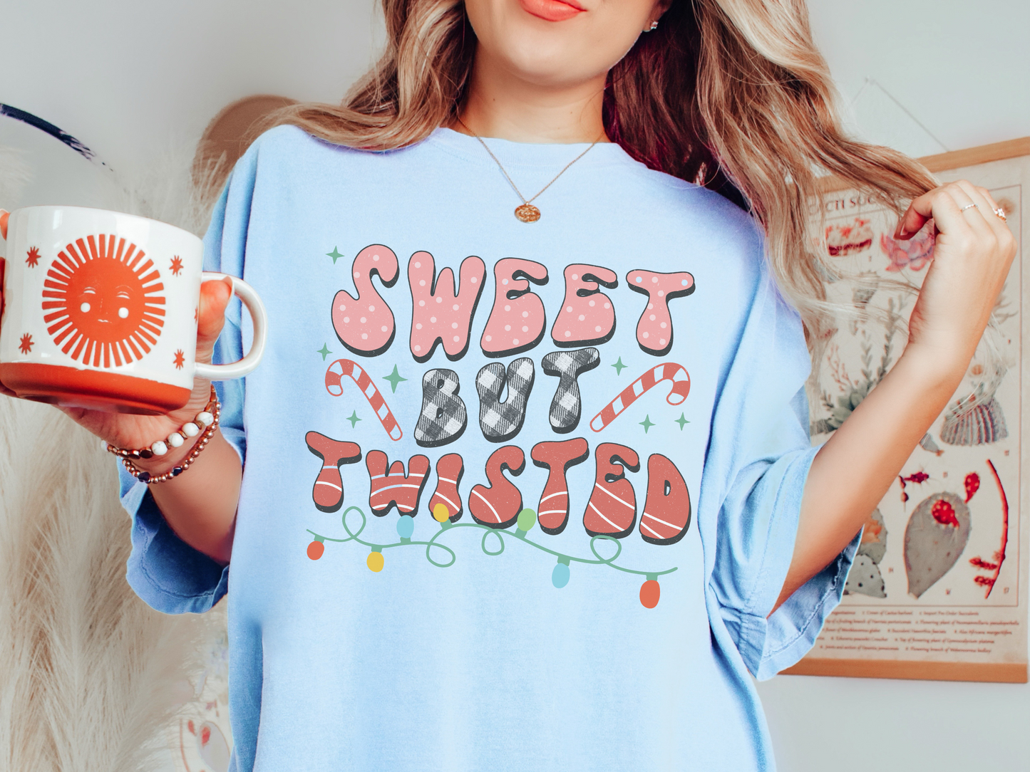 Sweet But Twisted Retro Christmas Comfort Colors Shirt