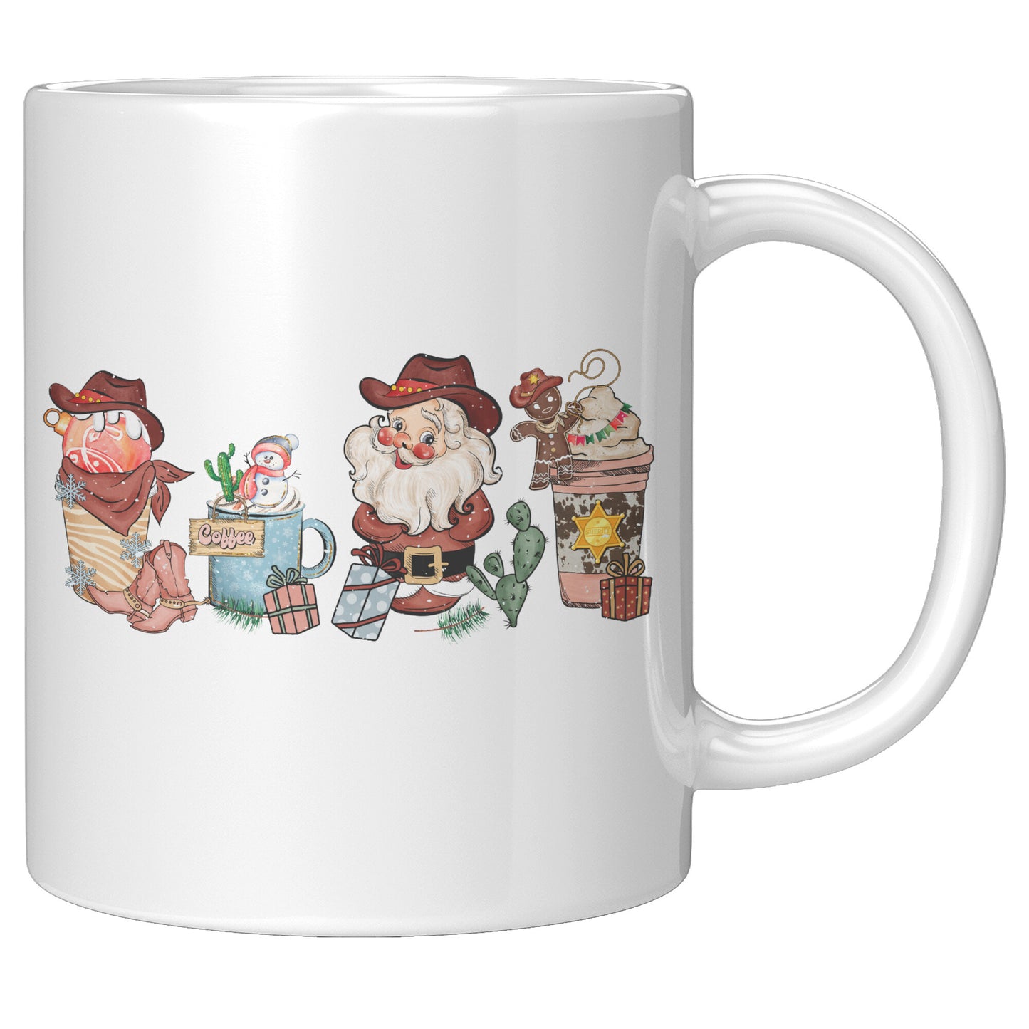 Cowgirl Christmas Latte Mug