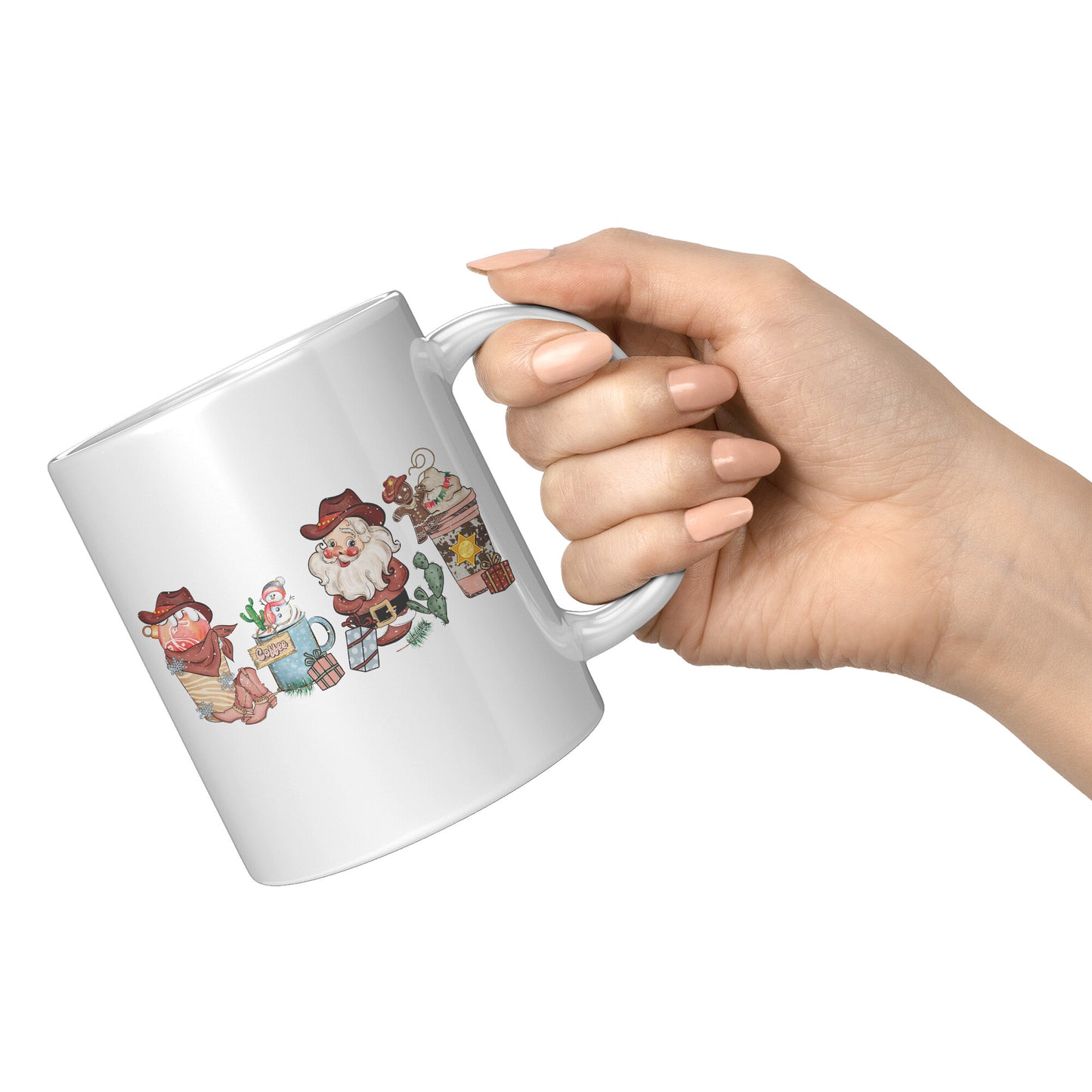 Cowgirl Christmas Latte Mug
