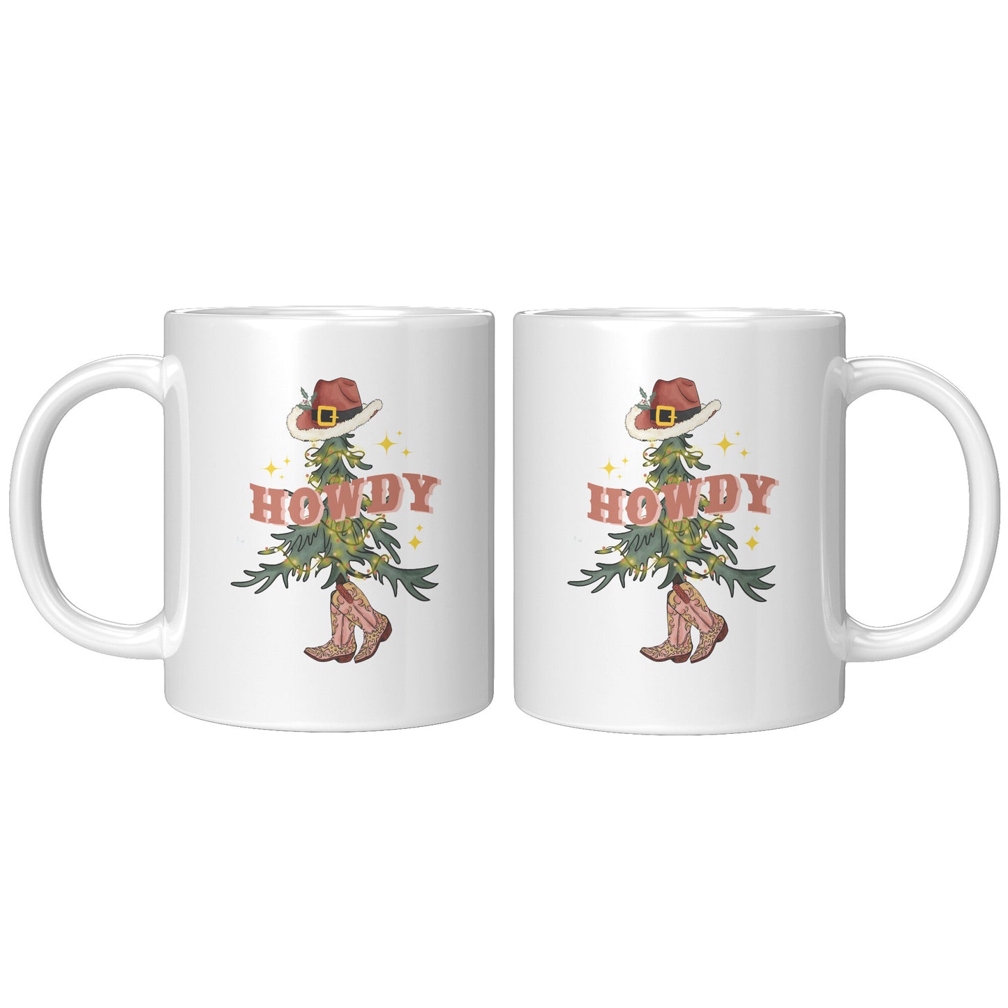 Howdy Cowboy Christmas Tree Mug