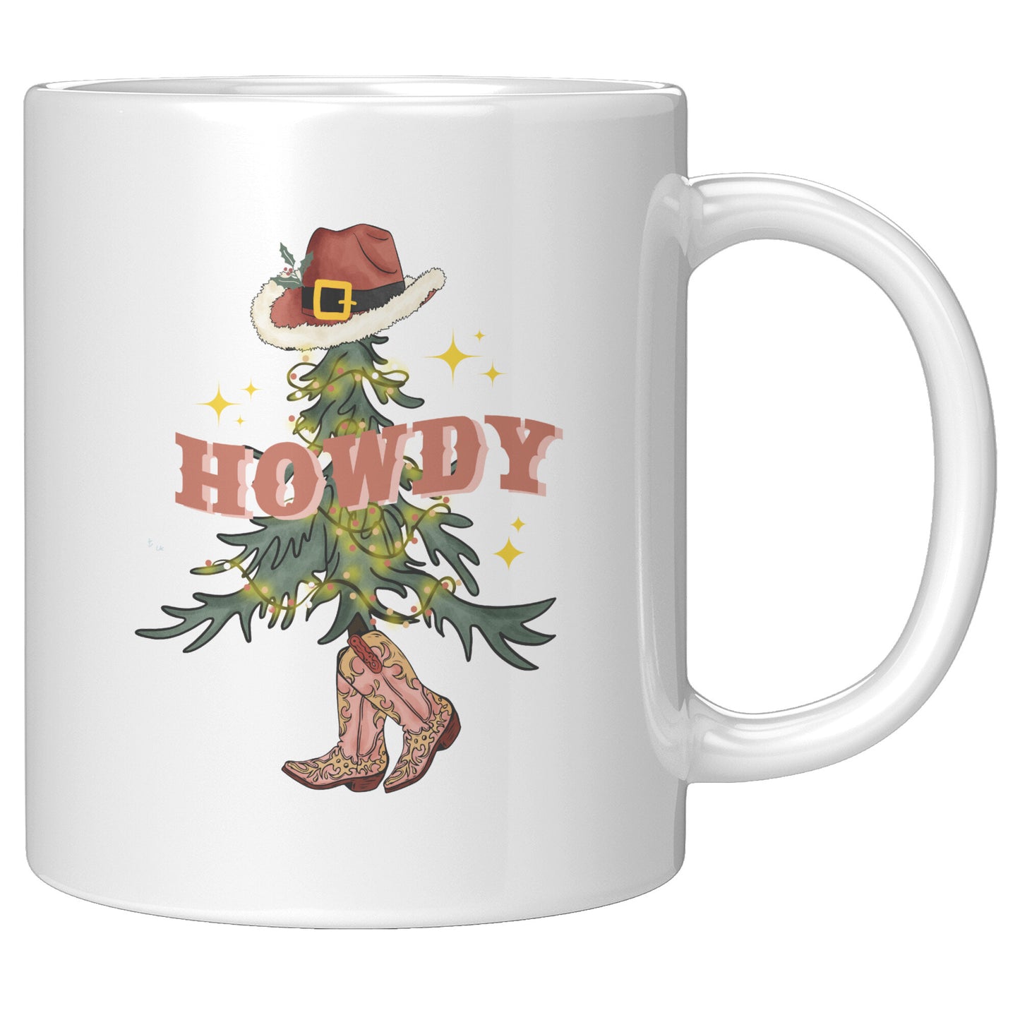 Howdy Cowboy Christmas Tree Mug