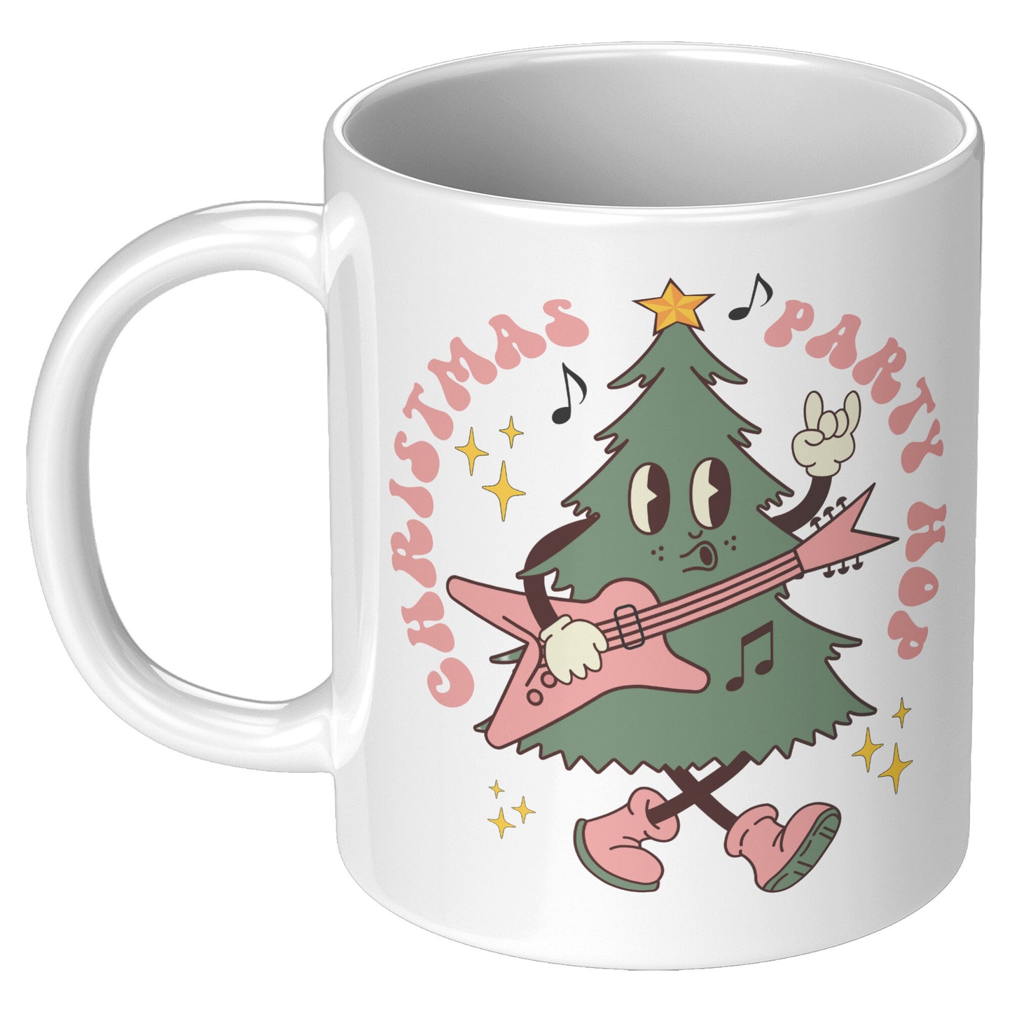 Party Hop Retro Christmas Tree Mug