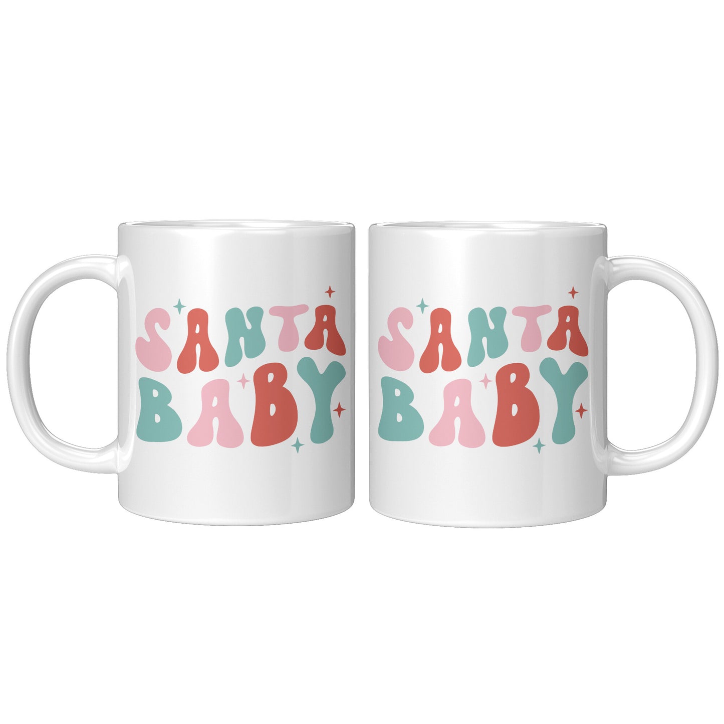 Santa Baby Retro Christmas Mug