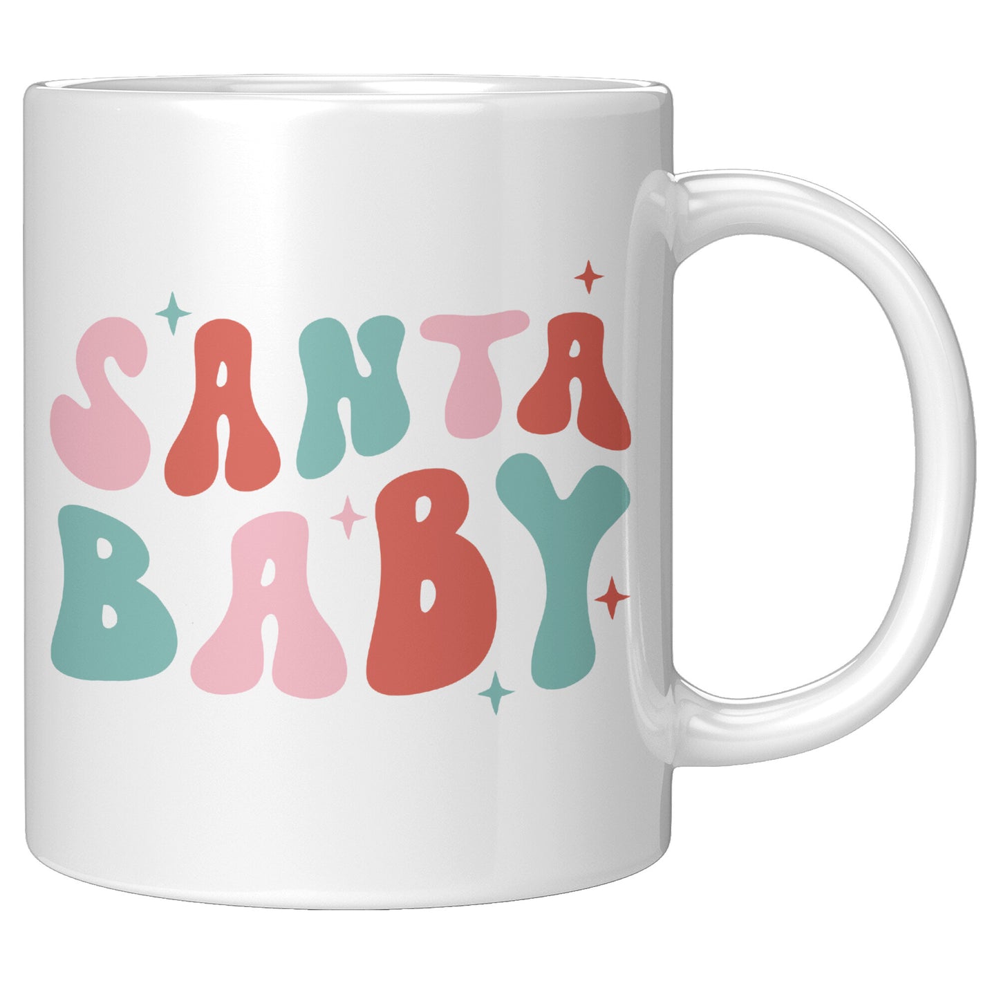 Santa Baby Retro Christmas Mug