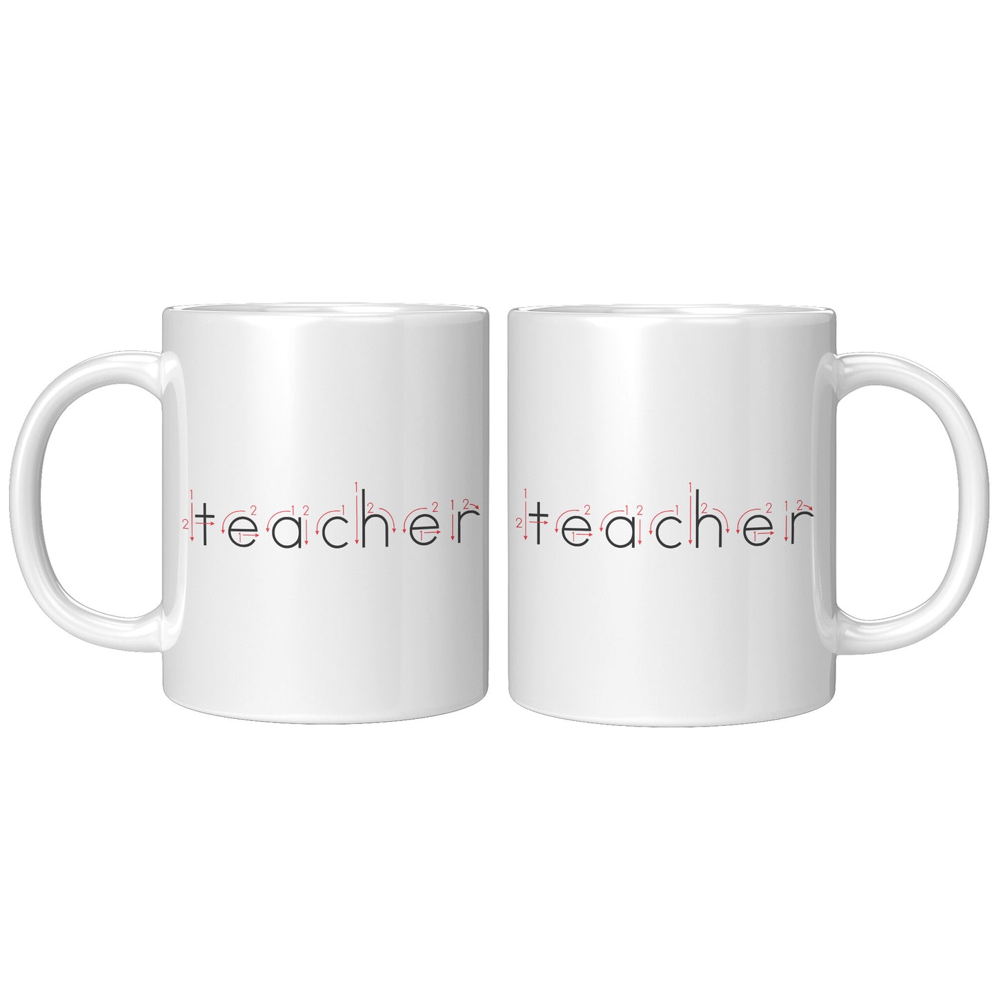 Teacher Children's Handwriting Guide 11oz White Mug