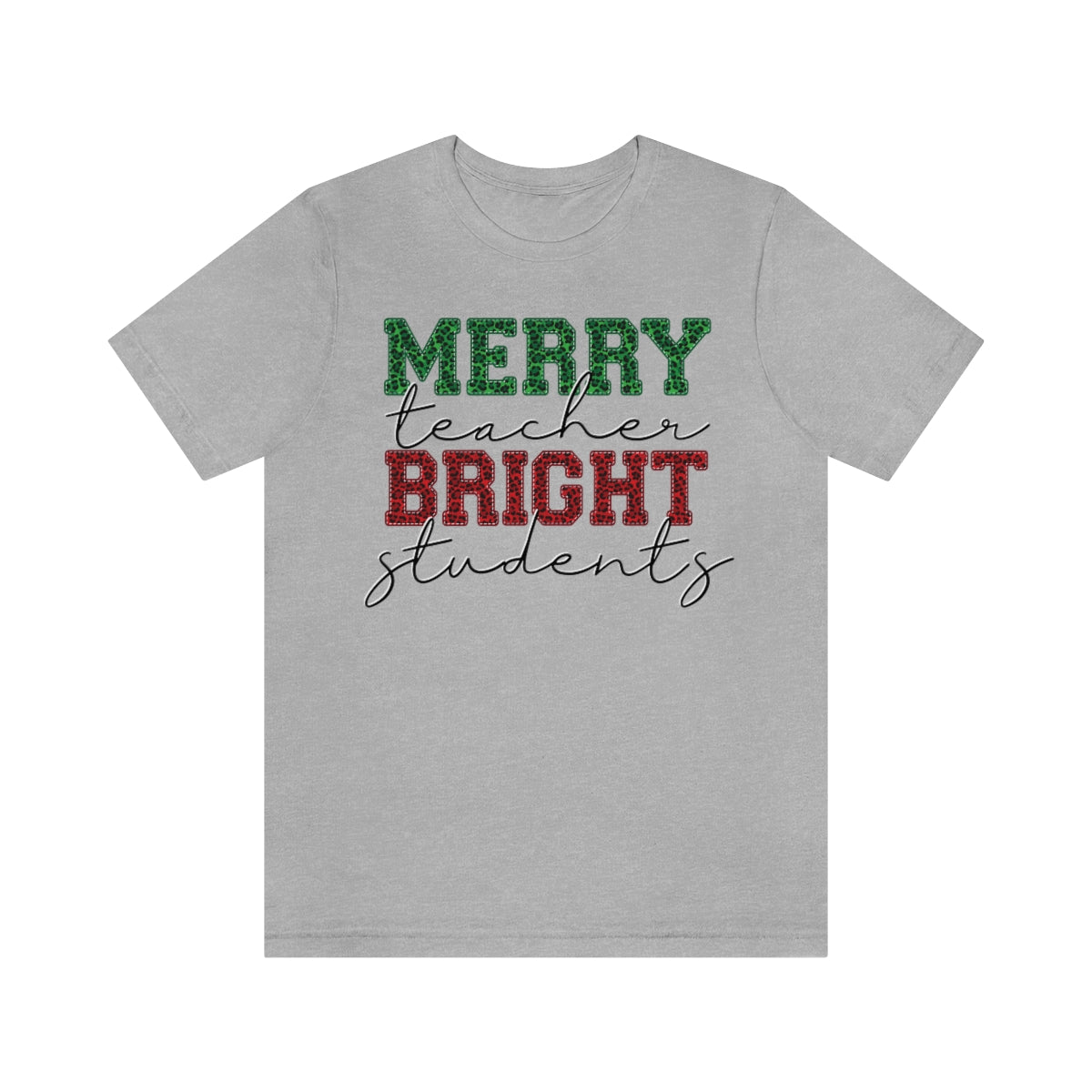 Merry Teacher Bright Students Teacher Shirt