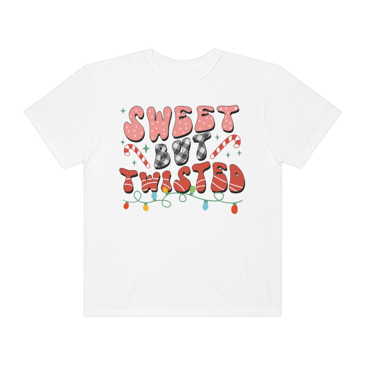Sweet But Twisted Retro Christmas Comfort Colors Shirt