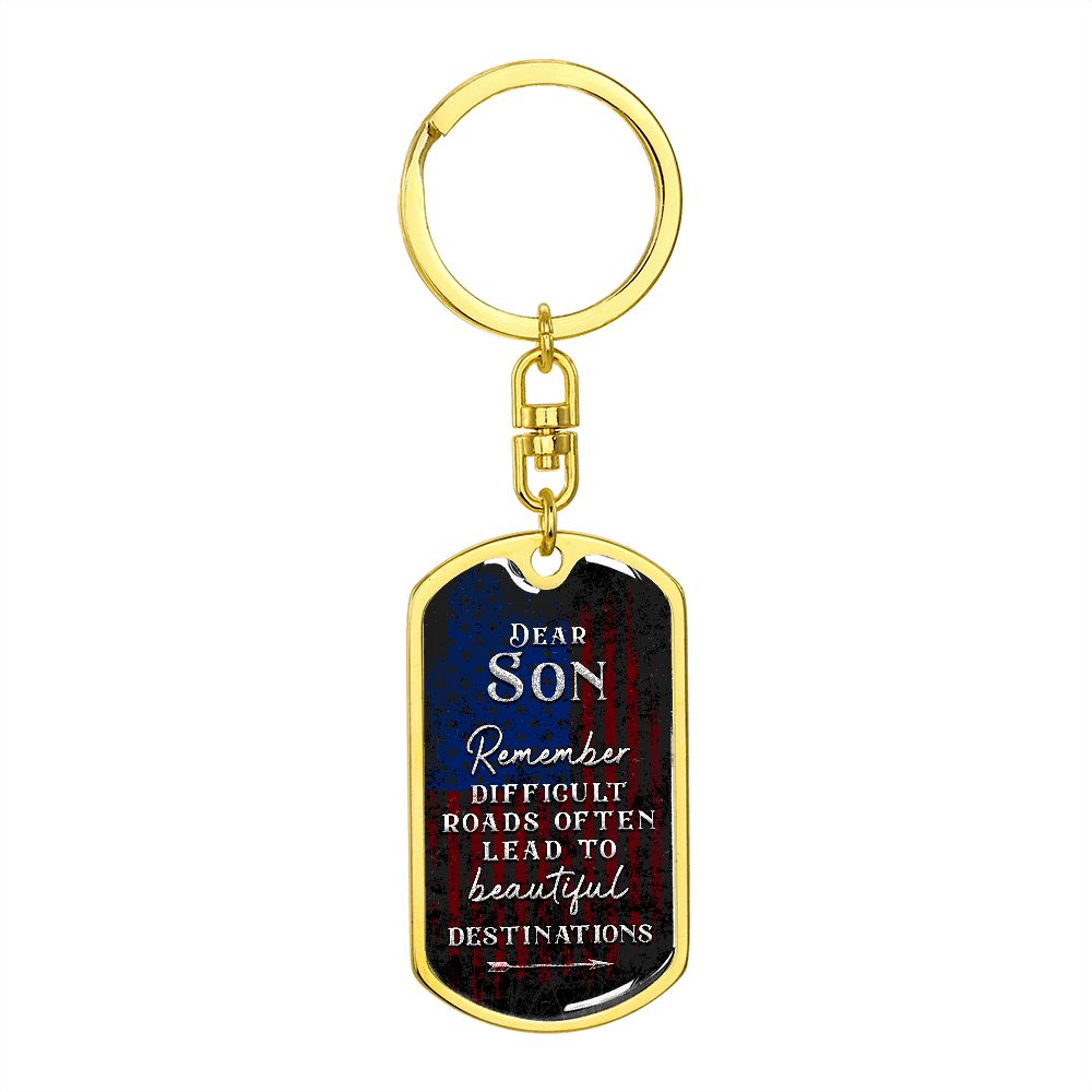 Difficult Roads, Beautiful Destinations - Mom to Son Gift
