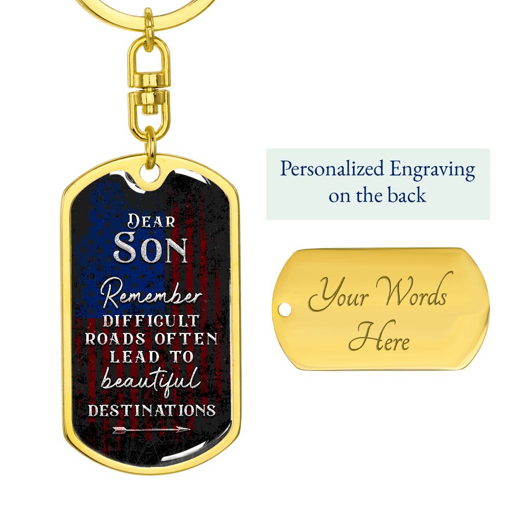 Difficult Roads, Beautiful Destinations - Mom to Son Gift