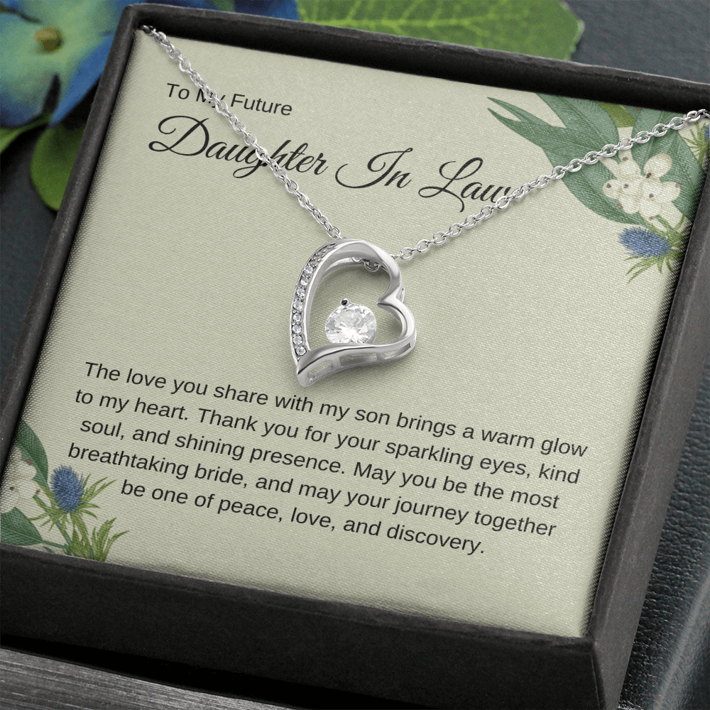 Future Daughter In Law Gift, Heart Pendant Necklace