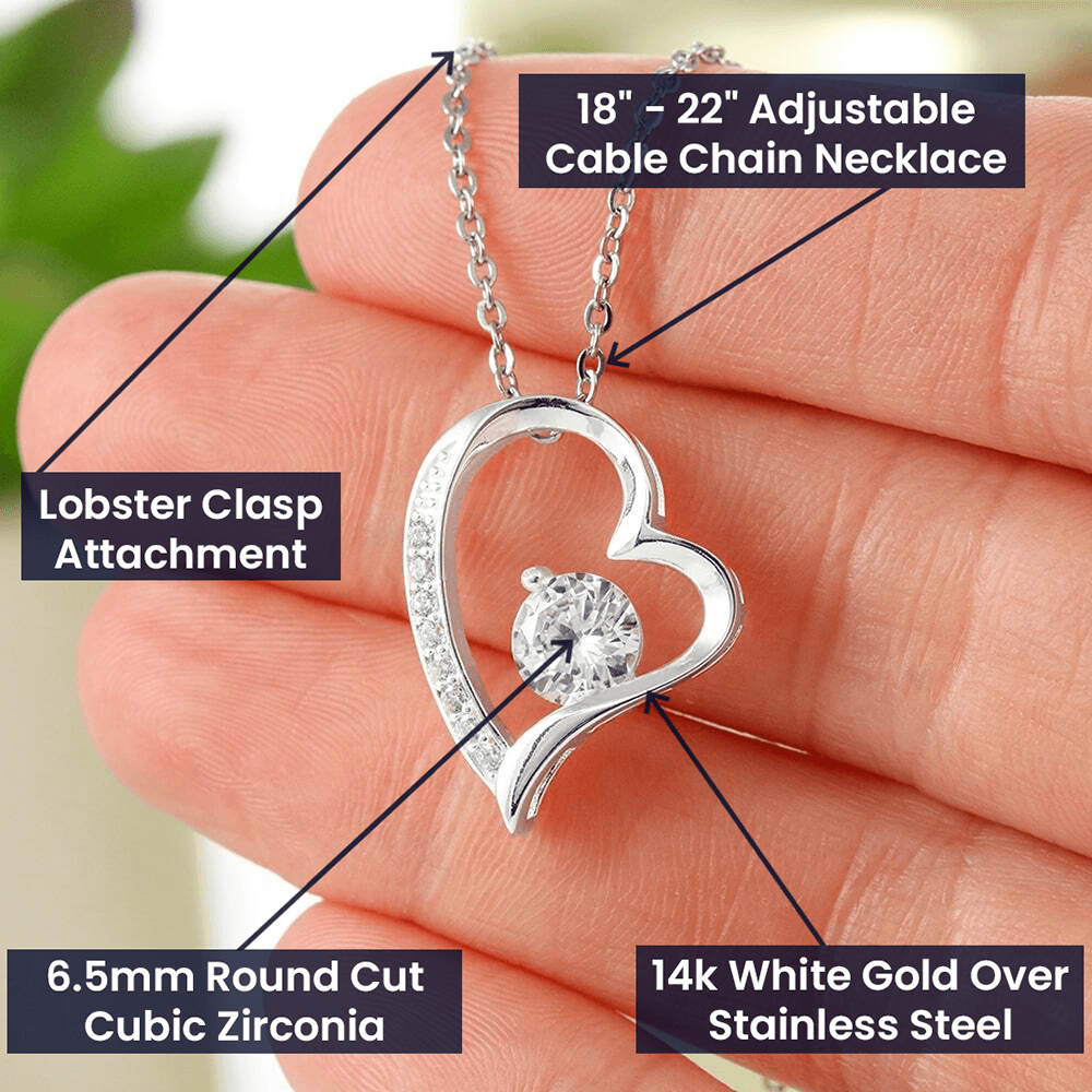 Future Daughter In Law Gift, Heart Pendant Necklace