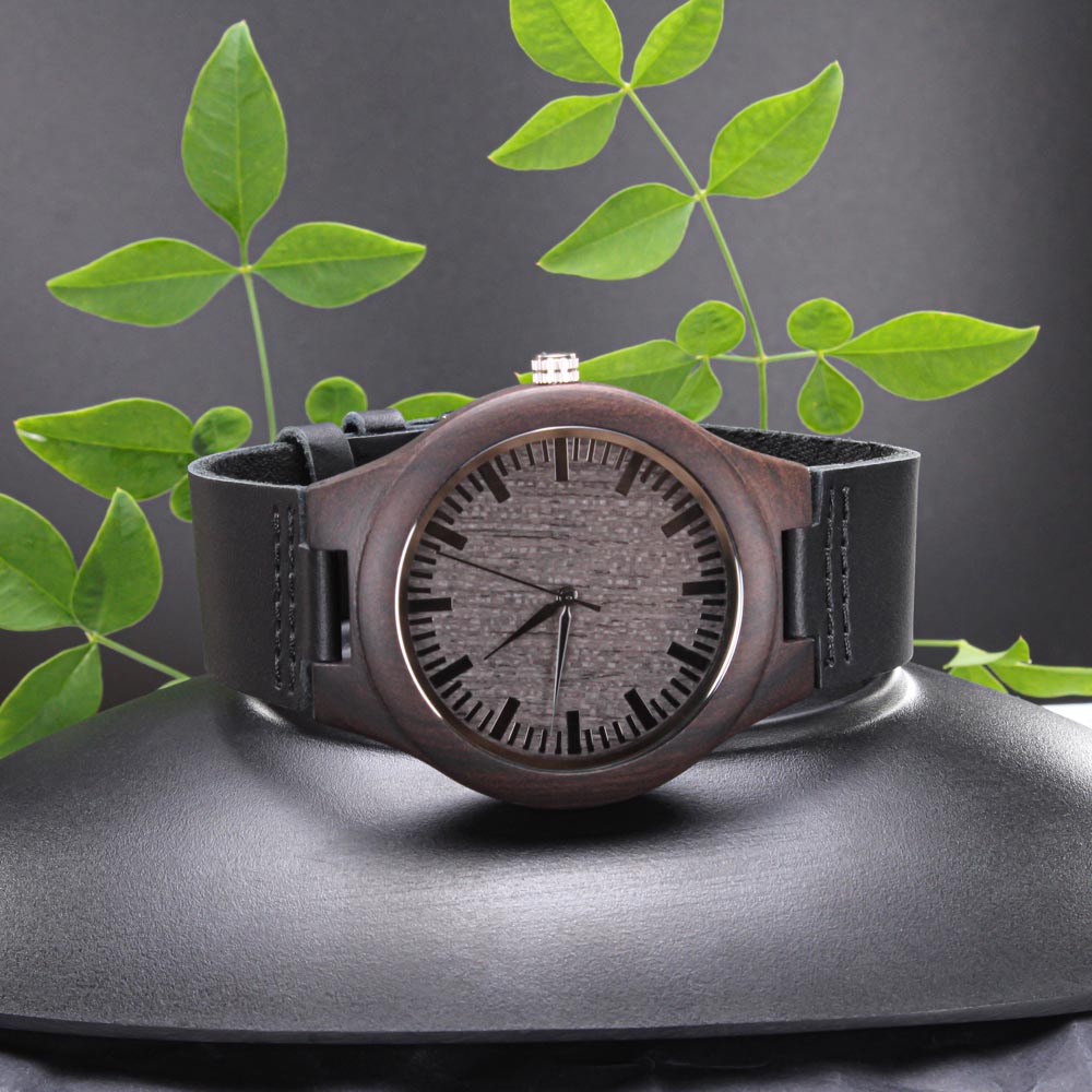 Engraved Wooden Watch for Your No. 1 Dad