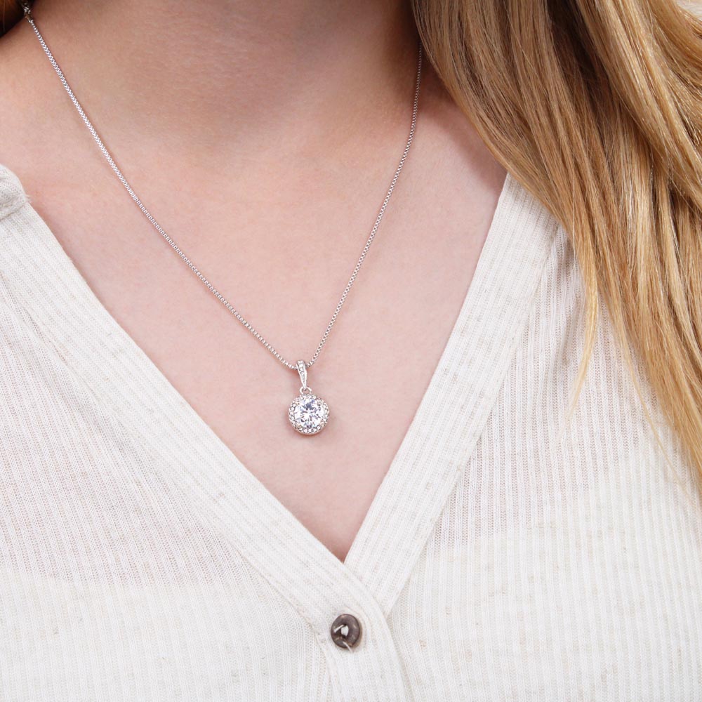 Maid of Honor Gift, CZ Pendant Necklace