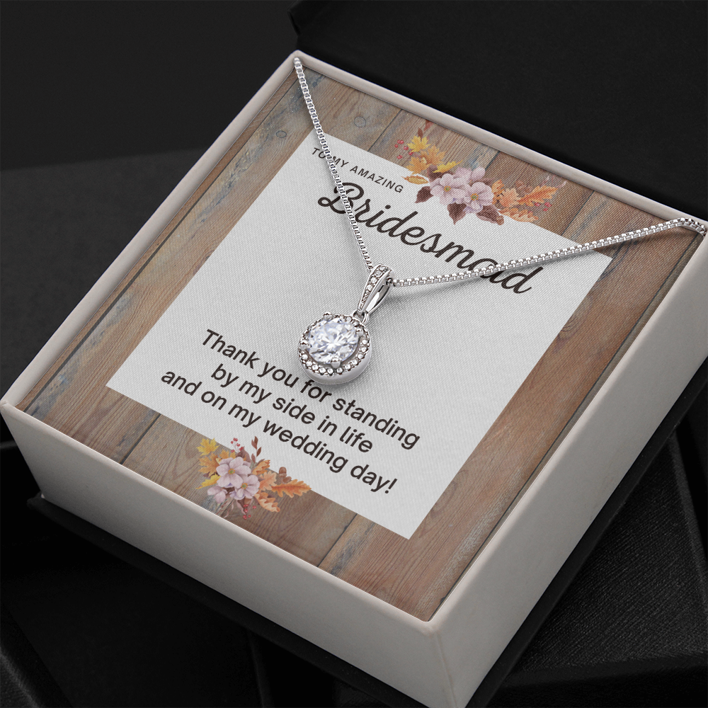 Bridesmaid Thank You Gift, CZ Pendant Necklace